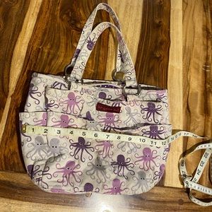 Canvas octopus purse